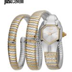 Just Cavalli Glam Snake Septagon Rose Gold Dial Ladies Watch JC1L112M0045 E