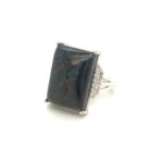 923-RPTST-D Pietersite Stone Silver Ring 925sil