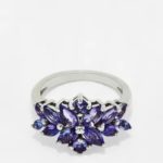 PJ1216-RTANZ-D Silver Tanzanite Ring 925sil