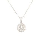 PDW0154016P-18k White gold Diamond Pendant