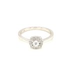 RGW0129007R-18k White Gold Diamond Ring