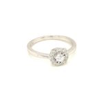 RGW0129007R-18k White Gold Diamond Ring