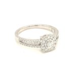 RGW0333064R-18k White Gold Diamond Ring