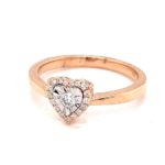 RGWY09022013R 18K Rose Gold Diamond Ring