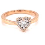 RGWY09022013R 18K Rose Gold Diamond Ring