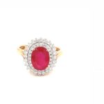 RZD000992001 18K Gold Diamond Ruby Ring