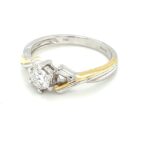 RBKW39402 18K Two-tone Diamond Ring G.3.59 grms