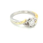 RBKW39402 18K Two-tone Diamond Ring G.3.59 grms