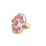 RRD000475001 18k Yellow Gold Ruby Diamond Ring